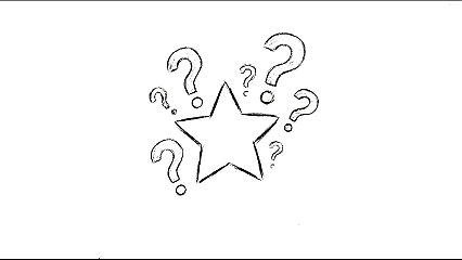 A star noticing the pull of its orbit