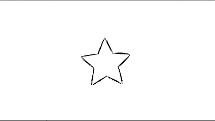 A star splitting into two paths