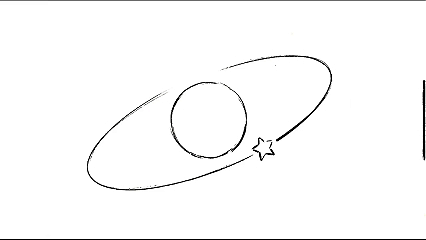 A lone star holding its course